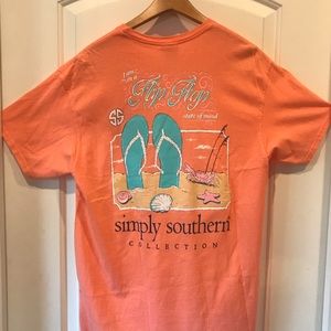 Simply Southern t-shirt worm once great condition
